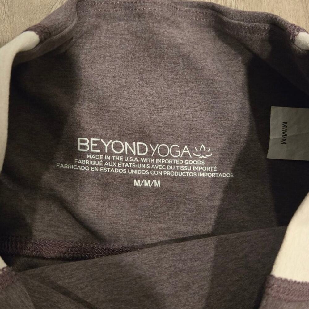 Beyond Yoga Space Dye Colorblock Ankle Leggings  M - Picture 2 of 10